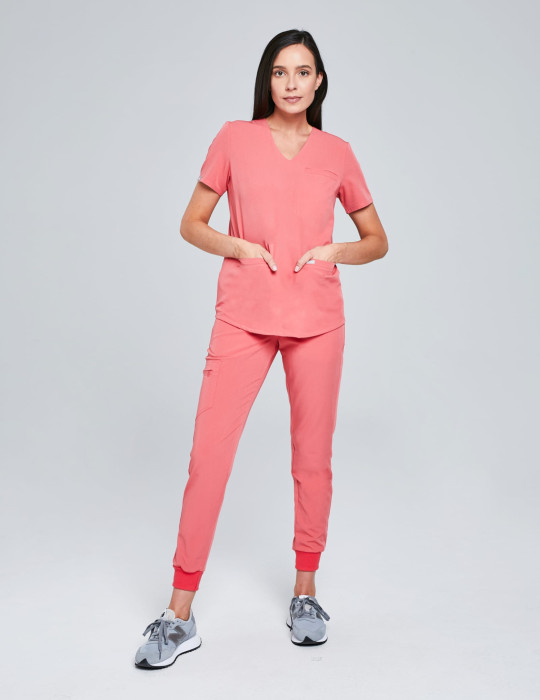 Spodnie Joggery Damskie - CANDY CORAL