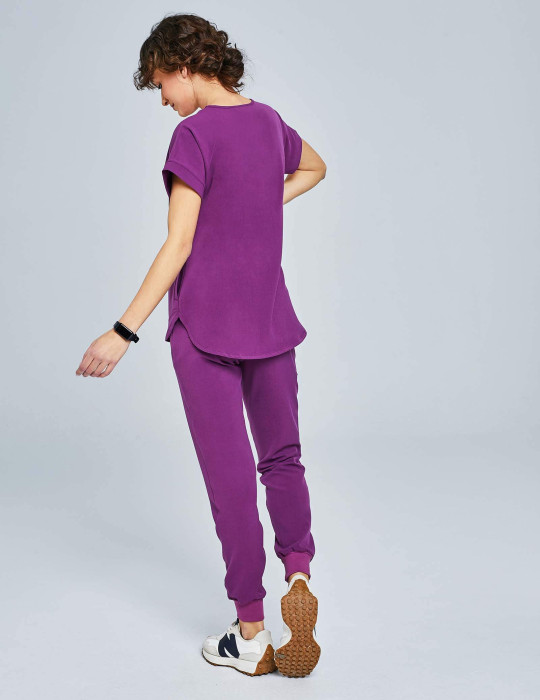 Spodnie Joggery Damskie - GRAPE PURPLE