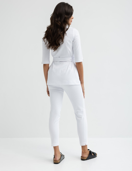 Pantaloni Medici Donna Slim Fit – WHITE