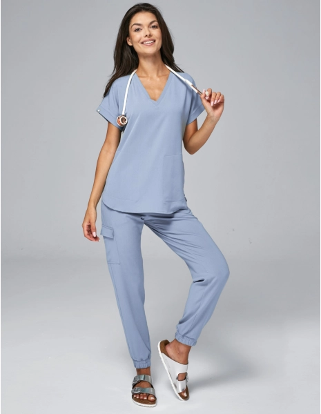 Pantaloni Medici Donna Jogger - CEIL BLUE