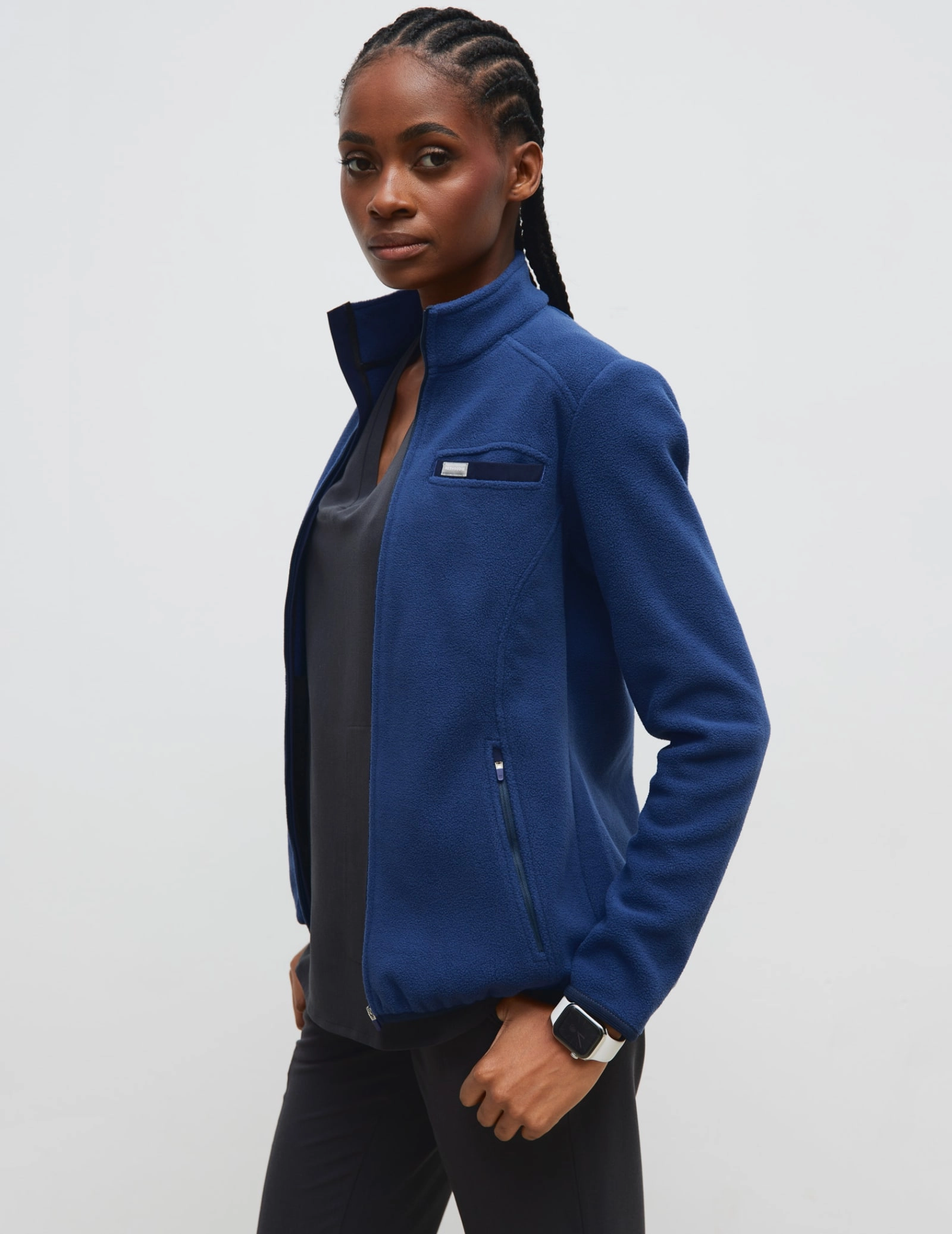 Giacca in Pile Donna COZY HEAT  - NAVY