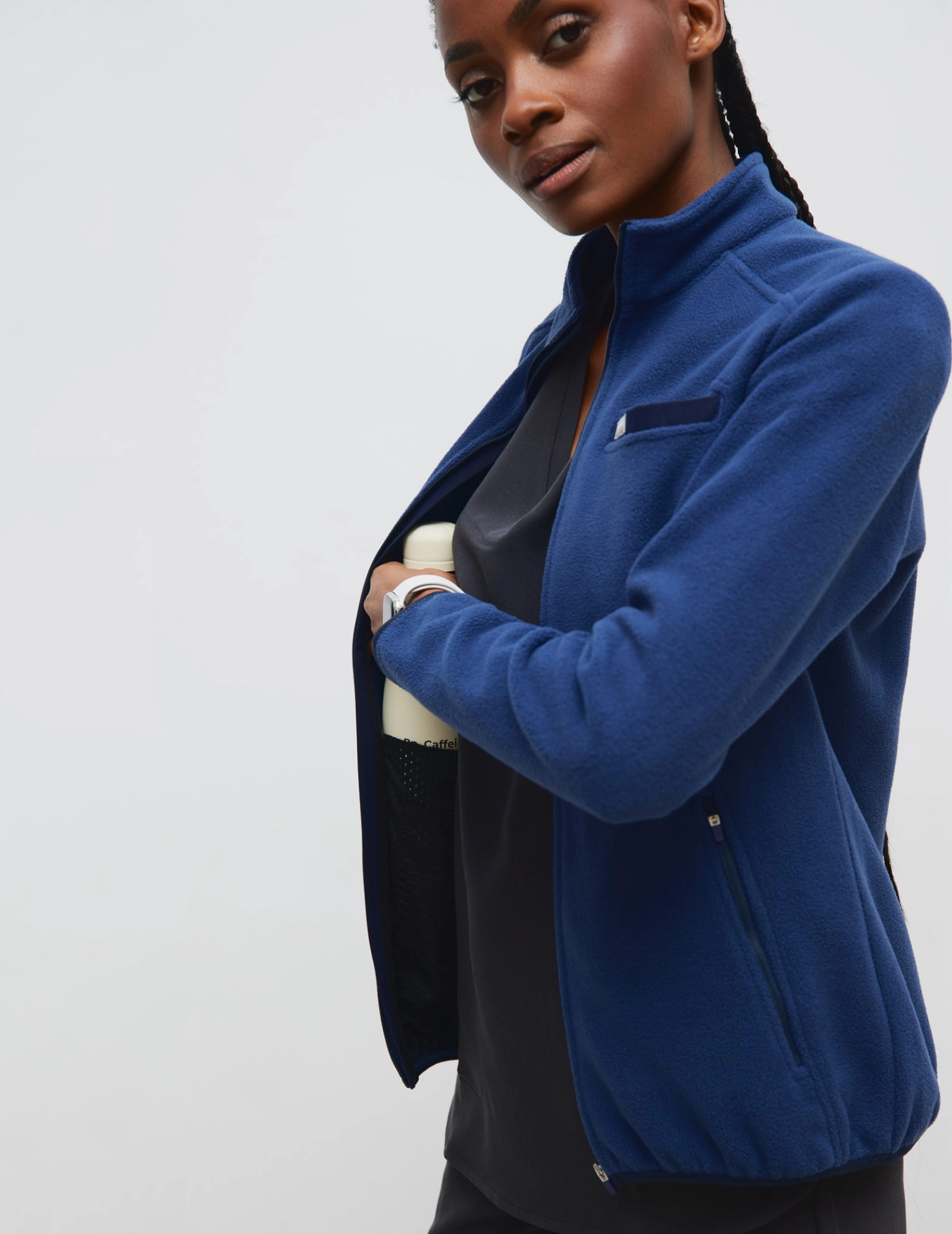 Giacca in Pile Donna COZY HEAT  - NAVY