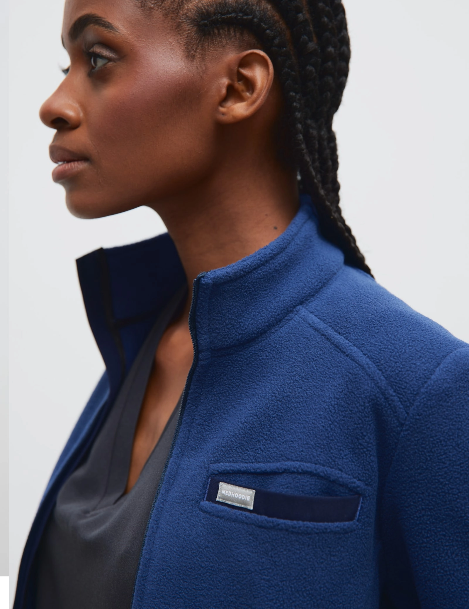 Giacca in Pile Donna COZY HEAT  - NAVY