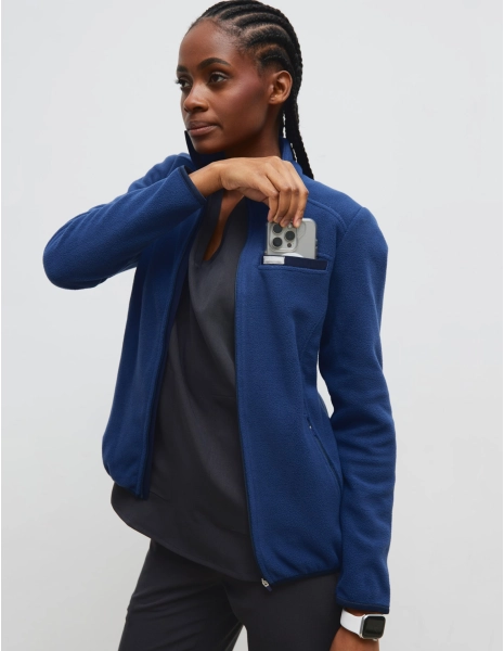 Giacca in Pile Donna COZY HEAT  - NAVY