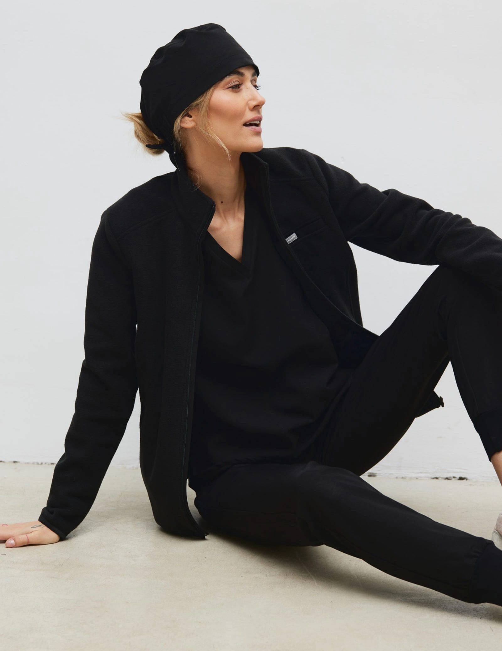 Giacca in Pile Donna COZY HEAT  - BLACK