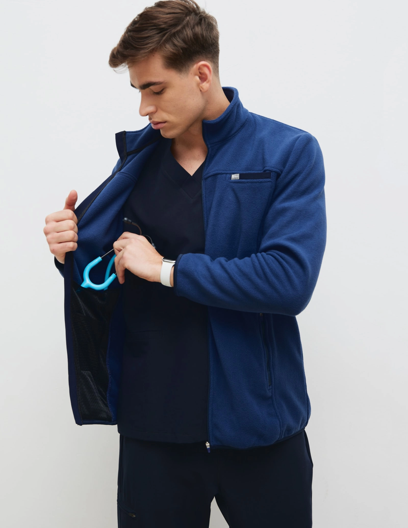 Giacca in Pile Uomo COZY HEAT - NAVY