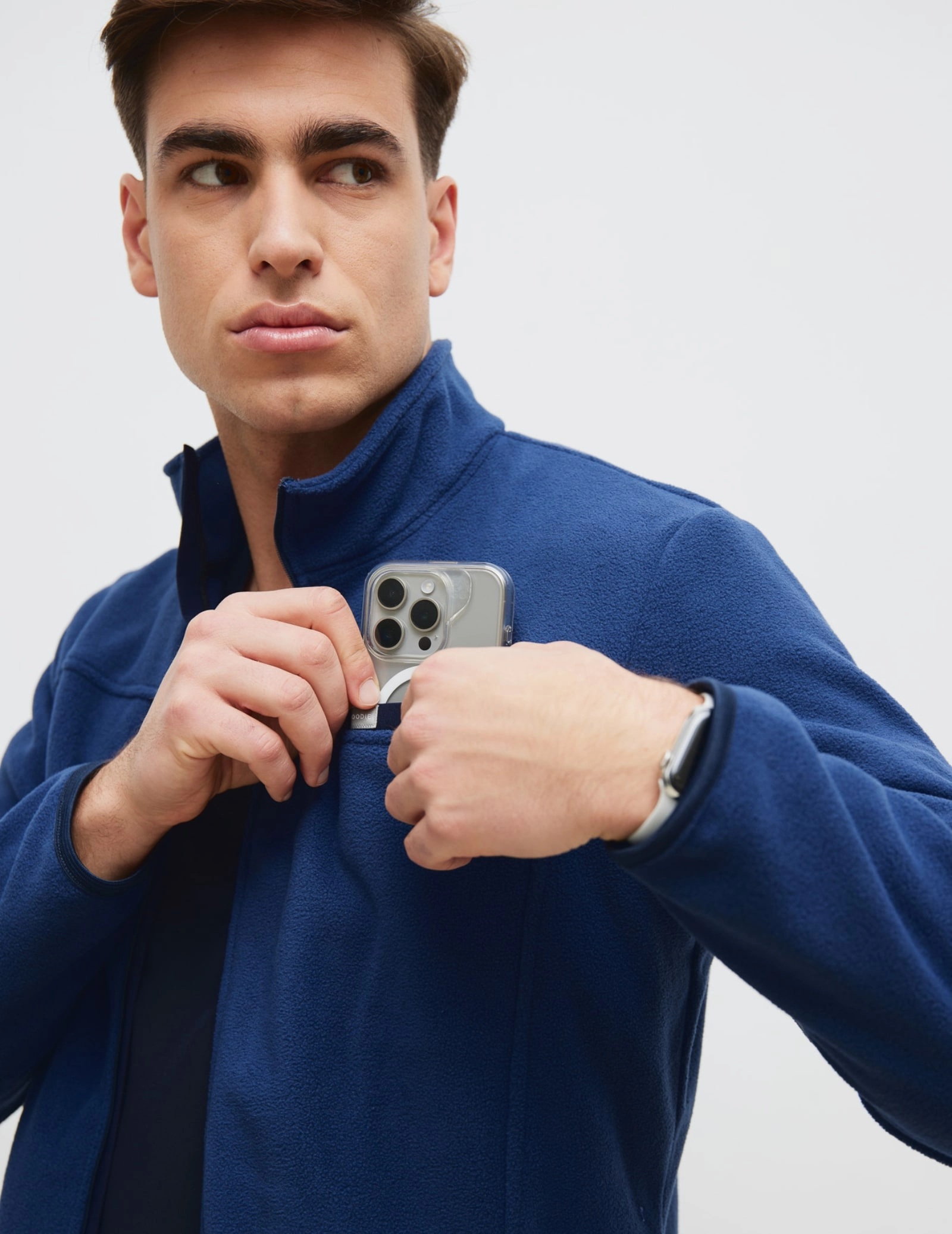 Giacca in Pile Uomo COZY HEAT - NAVY