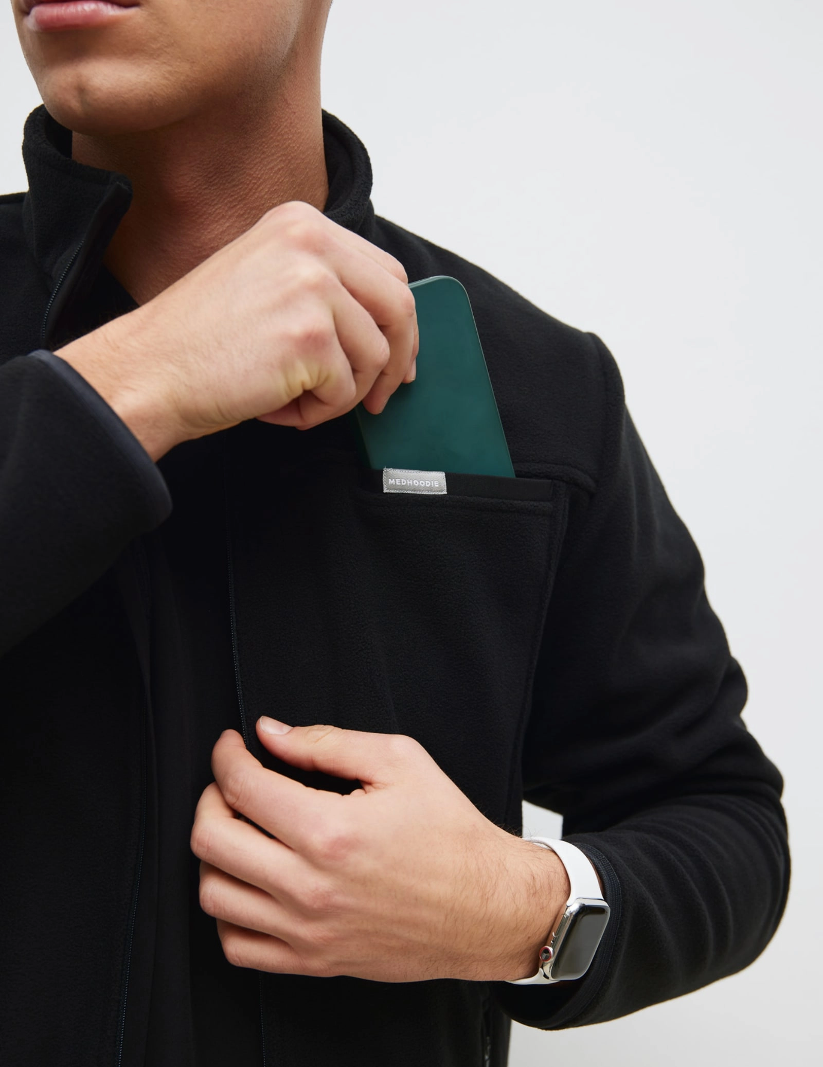 Giacca in Pile Uomo COZY HEAT - BLACK