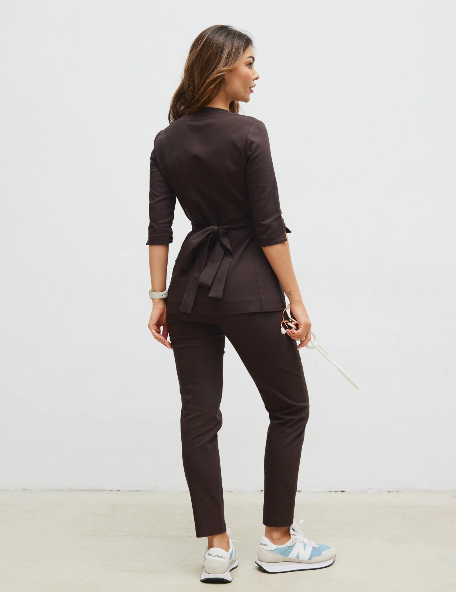 Pantaloni Medici Donna Slim Fit - ESPRESSO