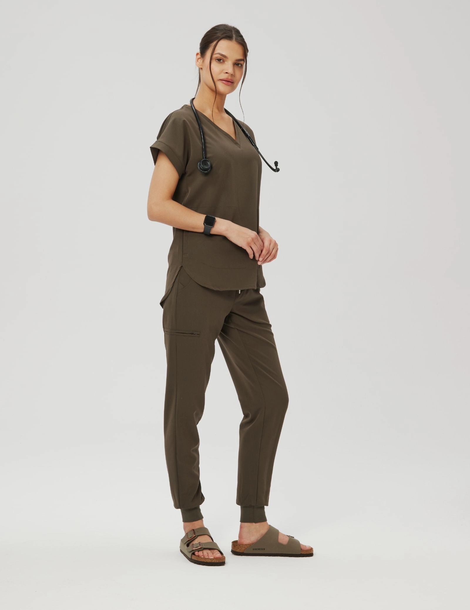 Pantaloni Medici Donna Jogger - OLIVE NIGHT