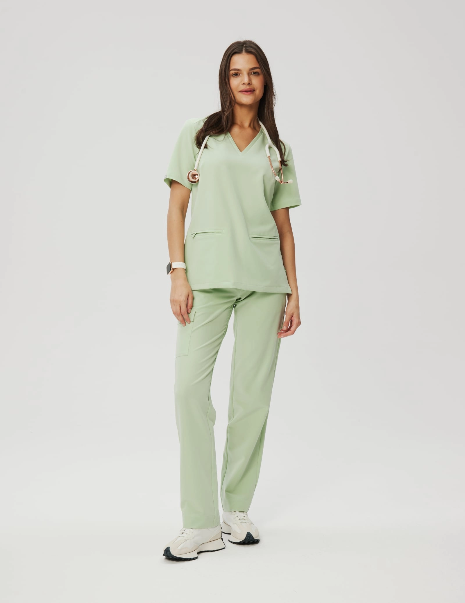 Pantaloni Medici Donna Yoga - MATCHA LATTE