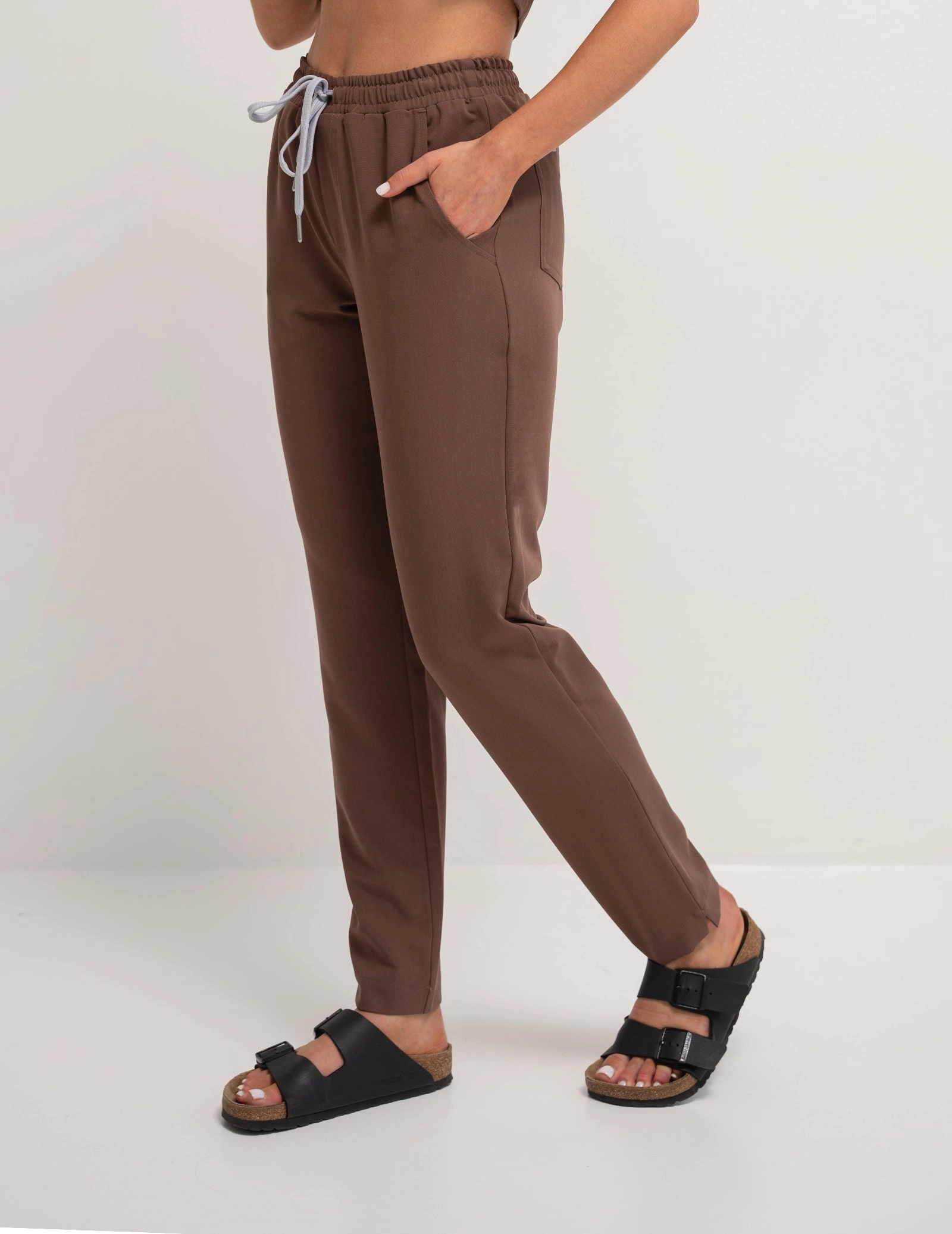 Pantaloni Medici Donna Basic – MILKY BROWN