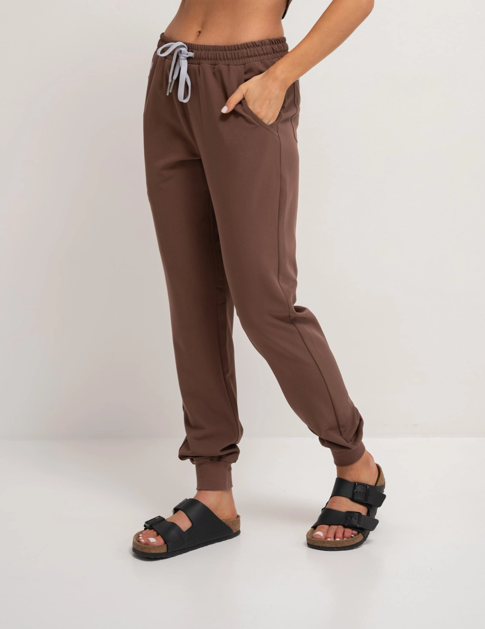 Pantaloni Medici Donna Jogger - MILKY BROWN