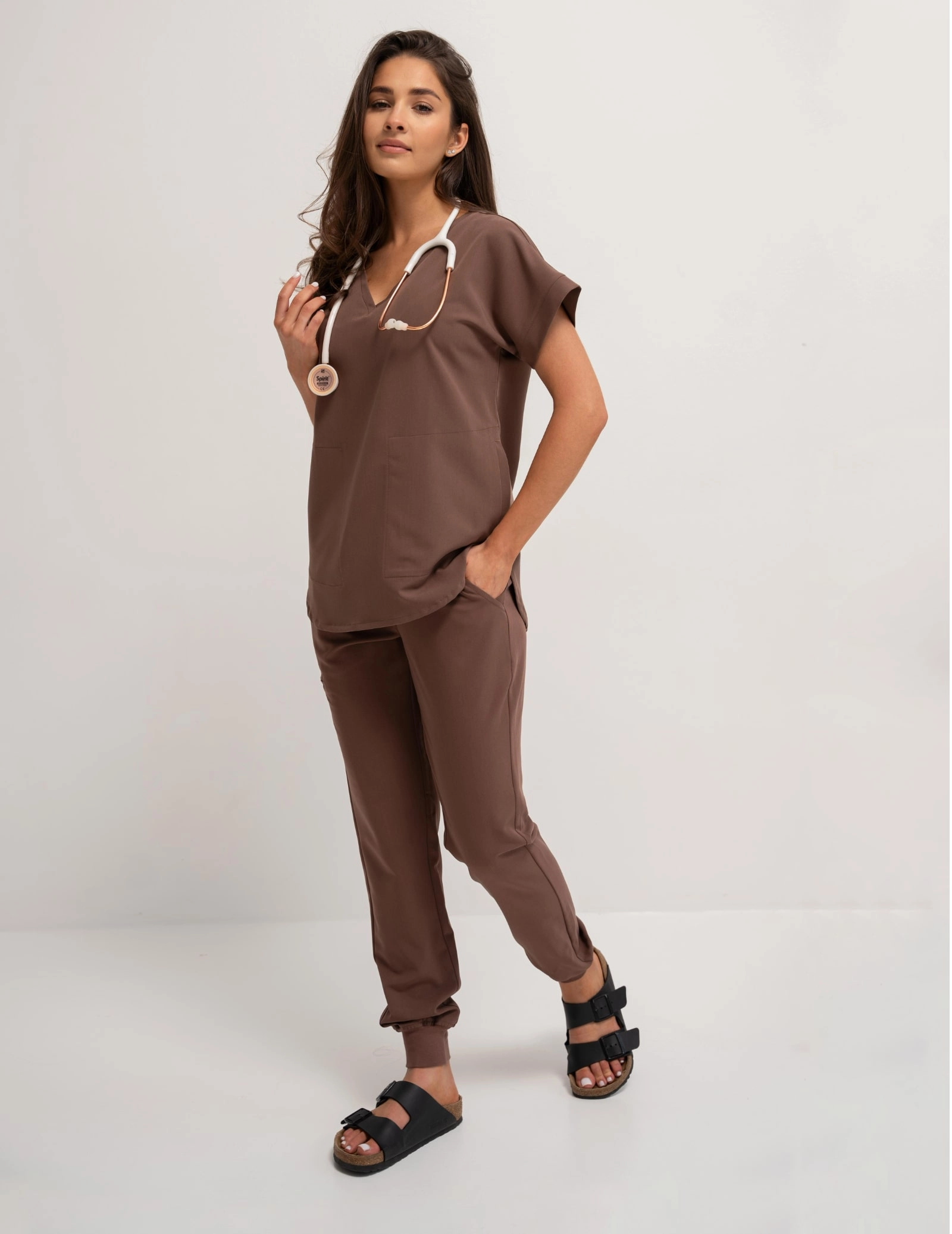 Pantaloni Medici Donna Jogger - MILKY BROWN