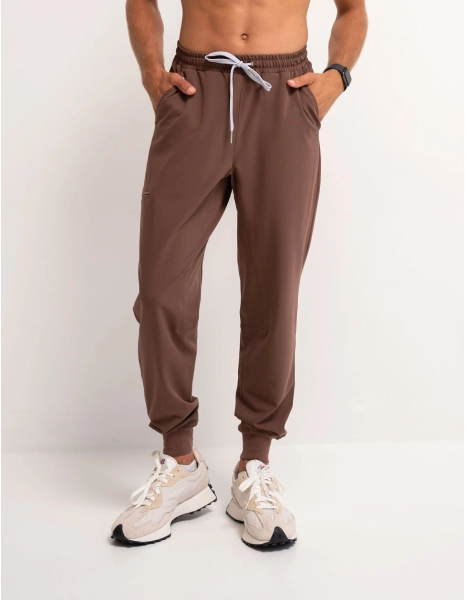 Pantaloni Medici Uomo Jogger - MILKY BROWN