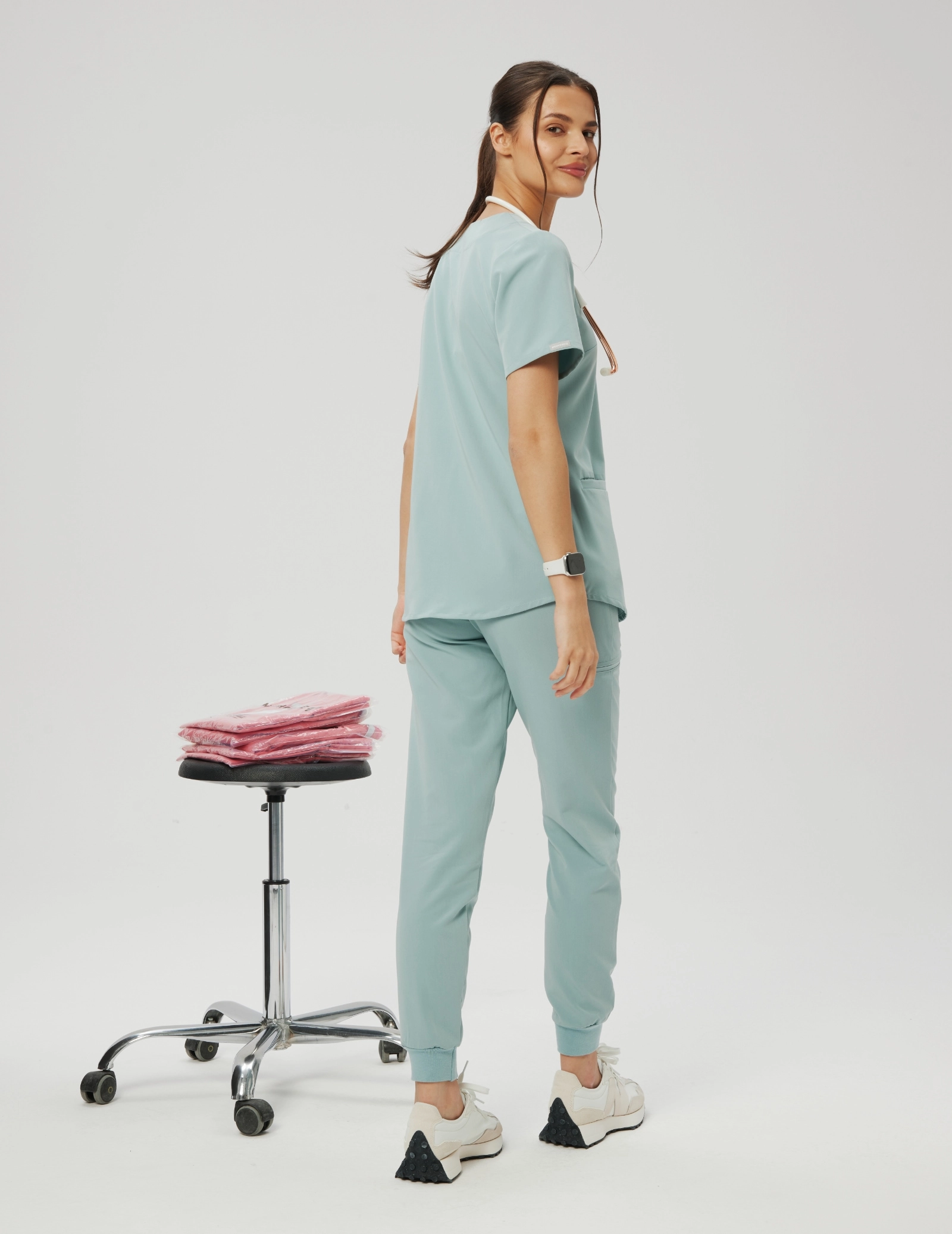 Pantaloni Medici Donna Jogger - ICE BLUE