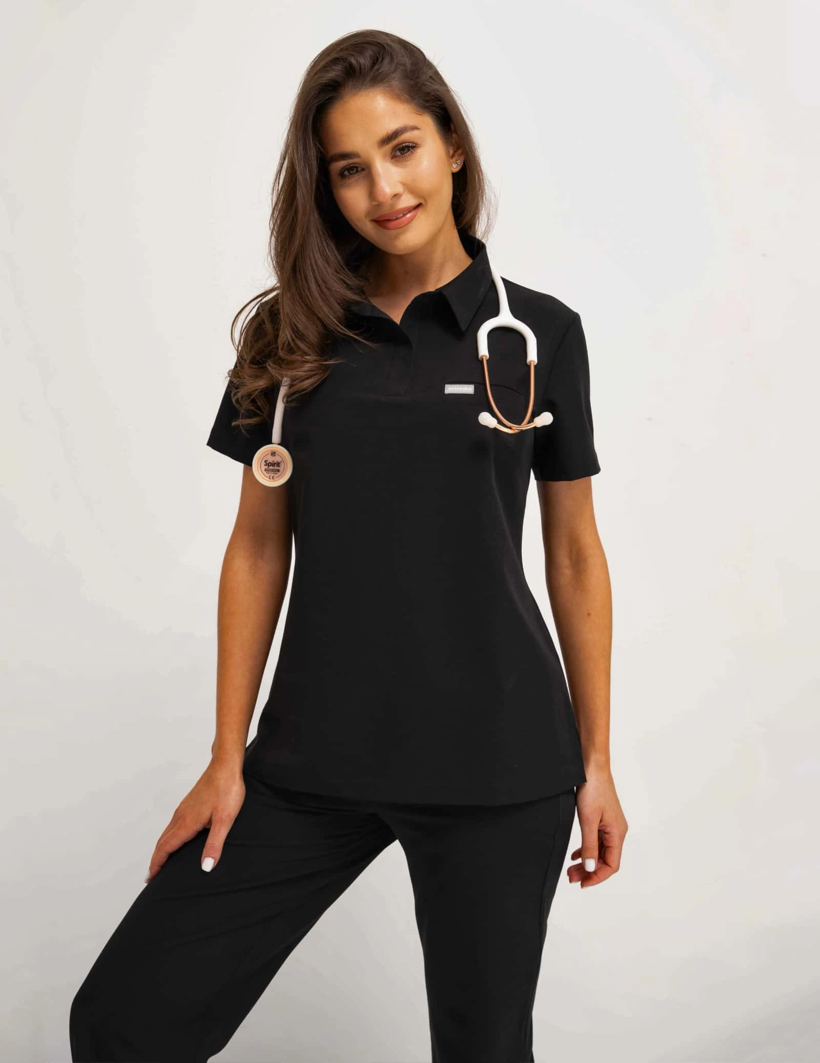 Casacca Medica Polo - BLACK