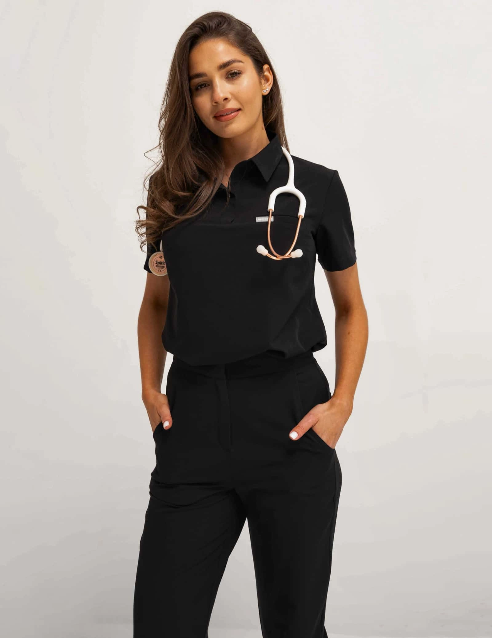 Casacca Medica Polo - BLACK