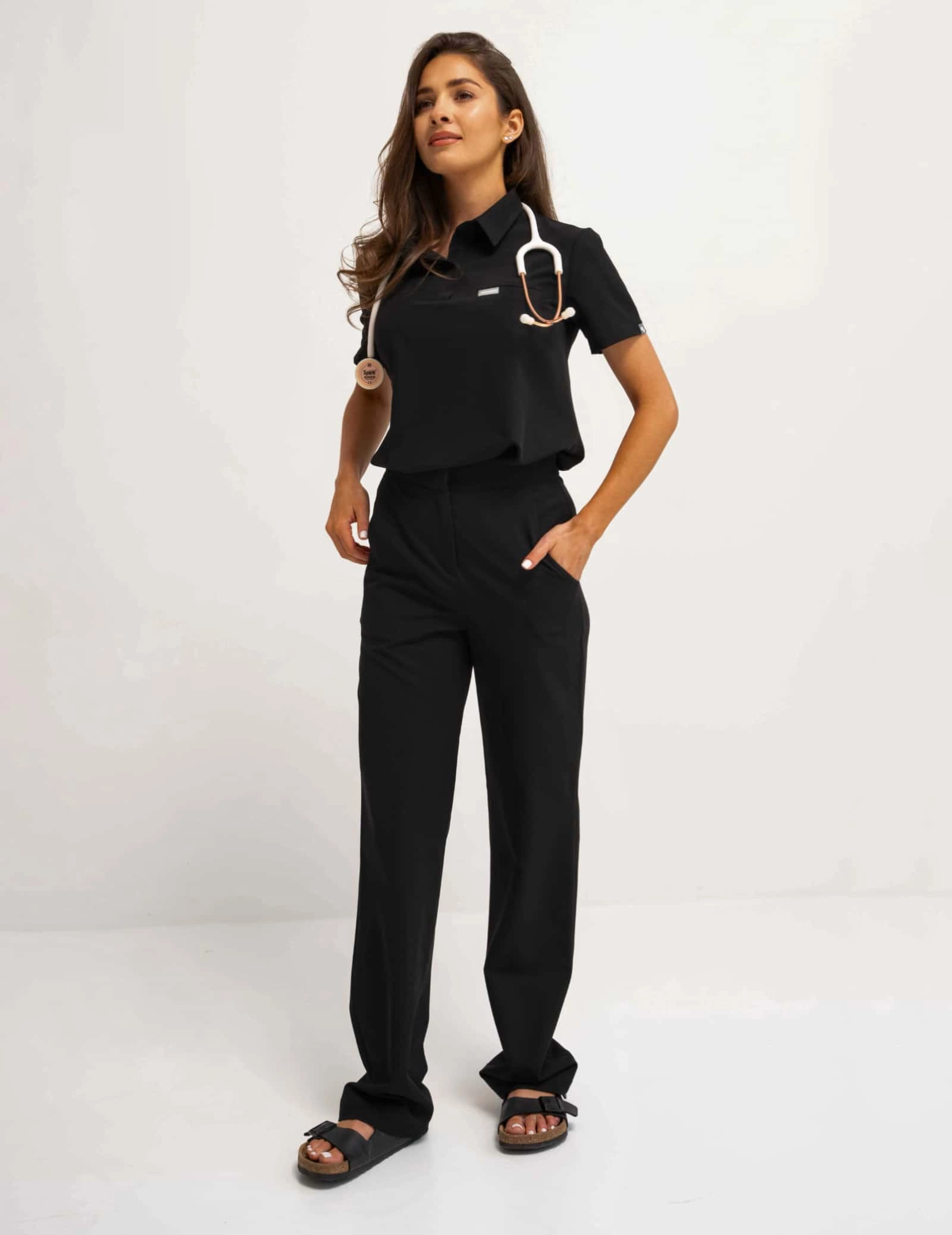 Casacca Medica Polo - BLACK