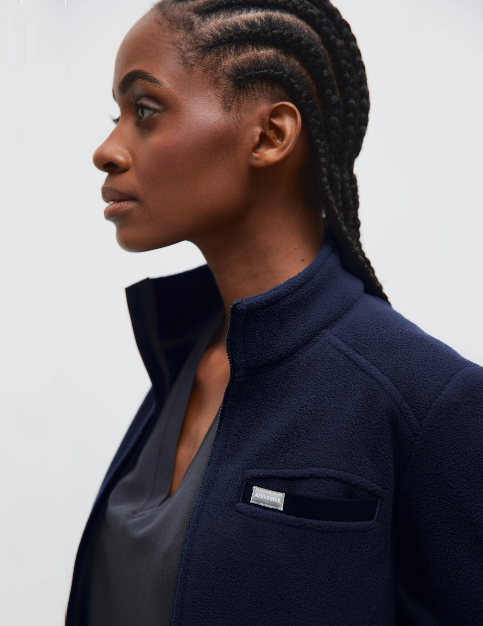 Giacca in Pile Donna COZY HEAT - DARK NAVY