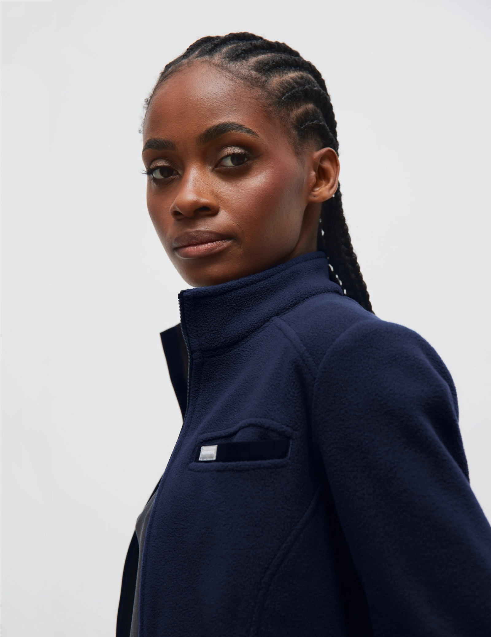 Giacca in Pile Donna COZY HEAT - DARK NAVY