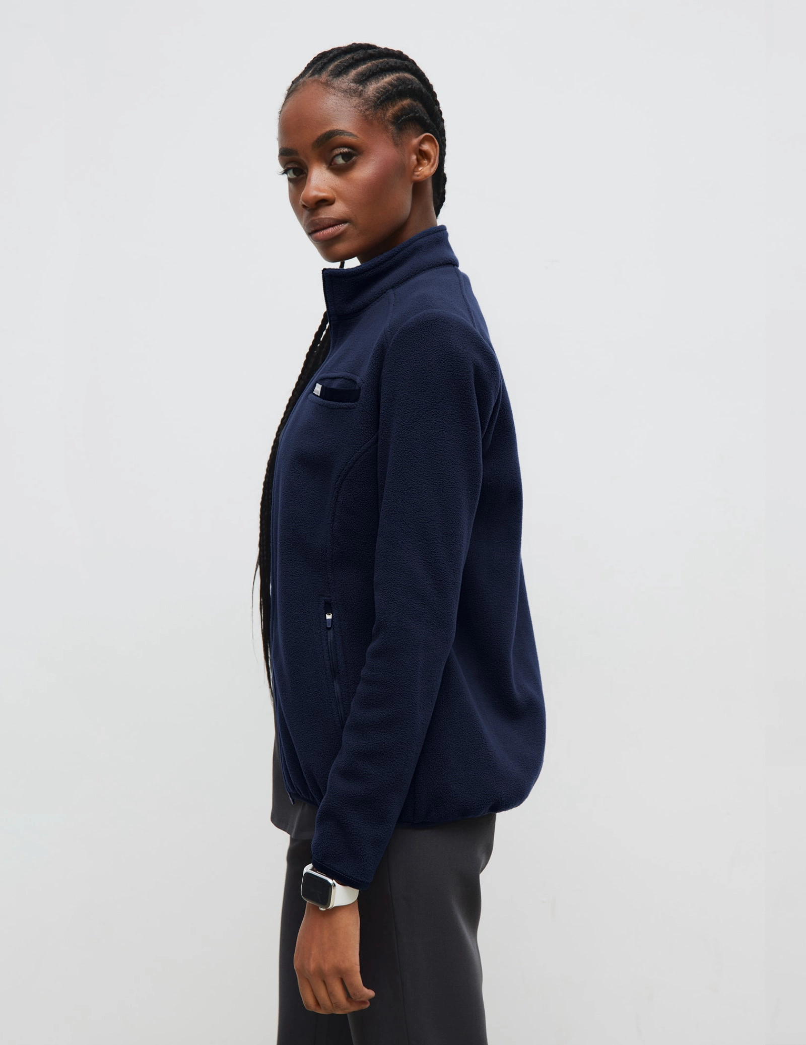 Giacca in Pile Donna COZY HEAT - DARK NAVY