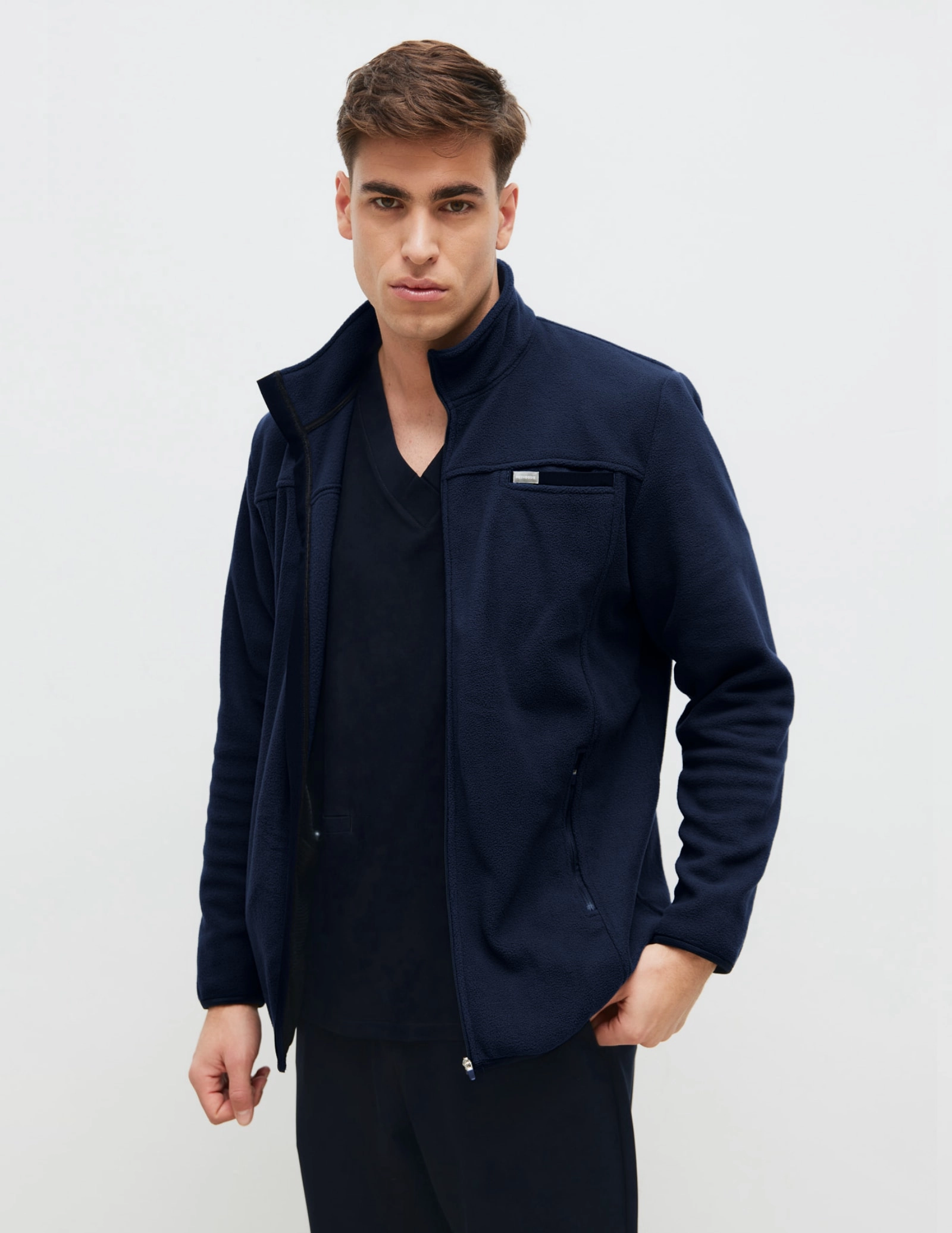 Giacca in Pile Uomo COZY HEAT - DARK NAVY