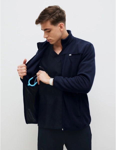 Giacca in Pile Uomo COZY HEAT - DARK NAVY