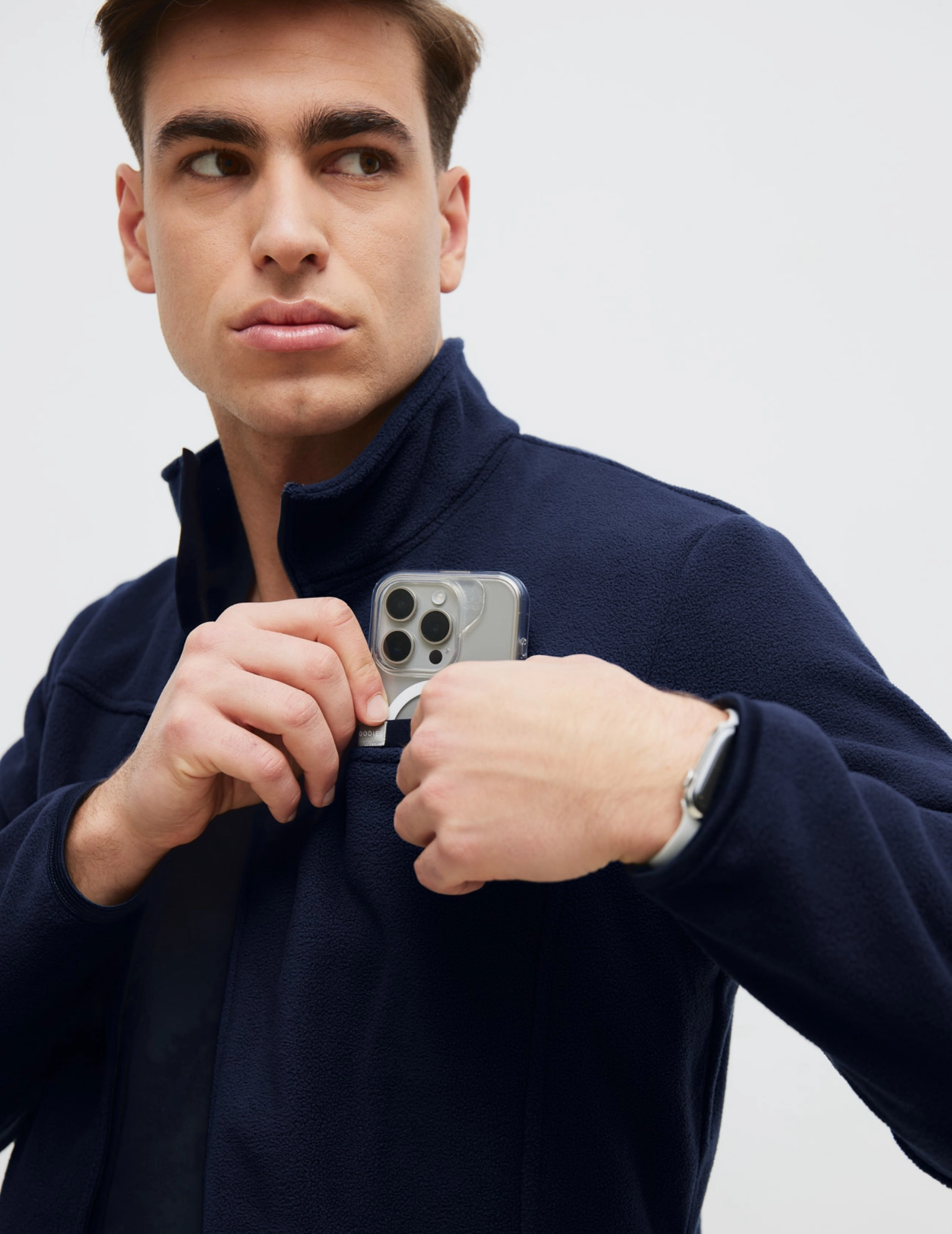 Giacca in Pile Uomo COZY HEAT - DARK NAVY