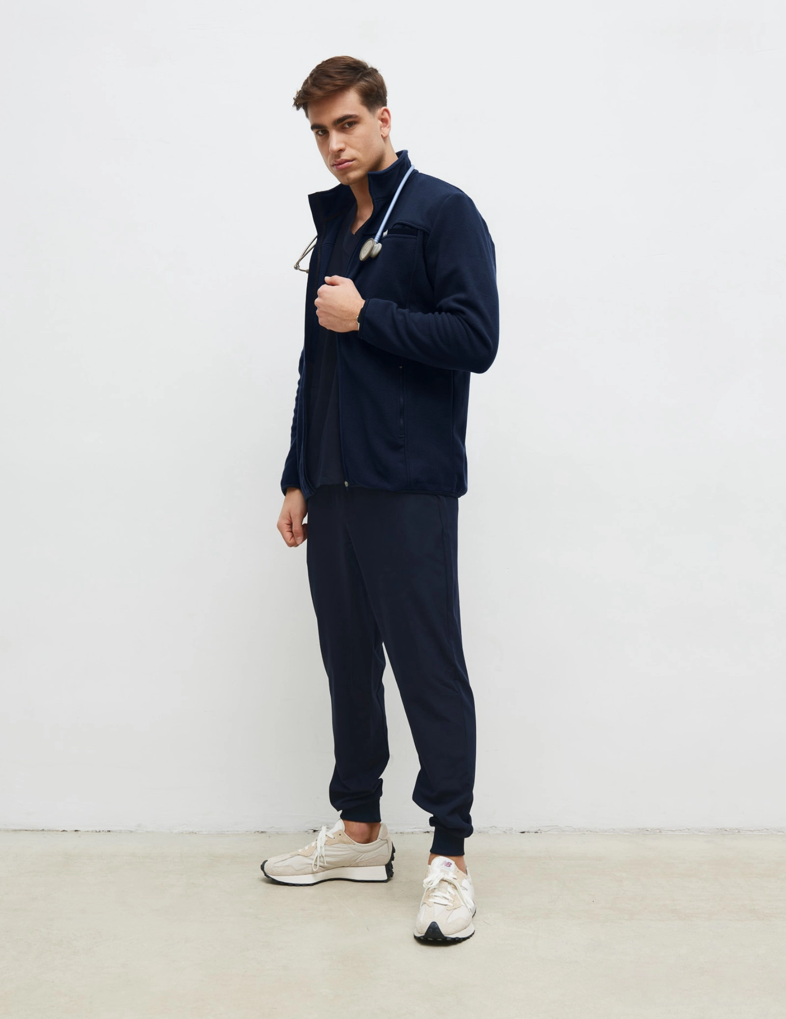 Giacca in Pile Uomo COZY HEAT - DARK NAVY