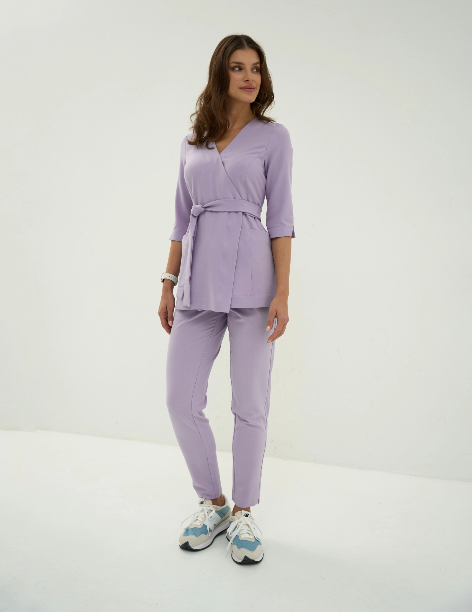 Pantaloni Medici Donna Basic - PURPLE HEATHER