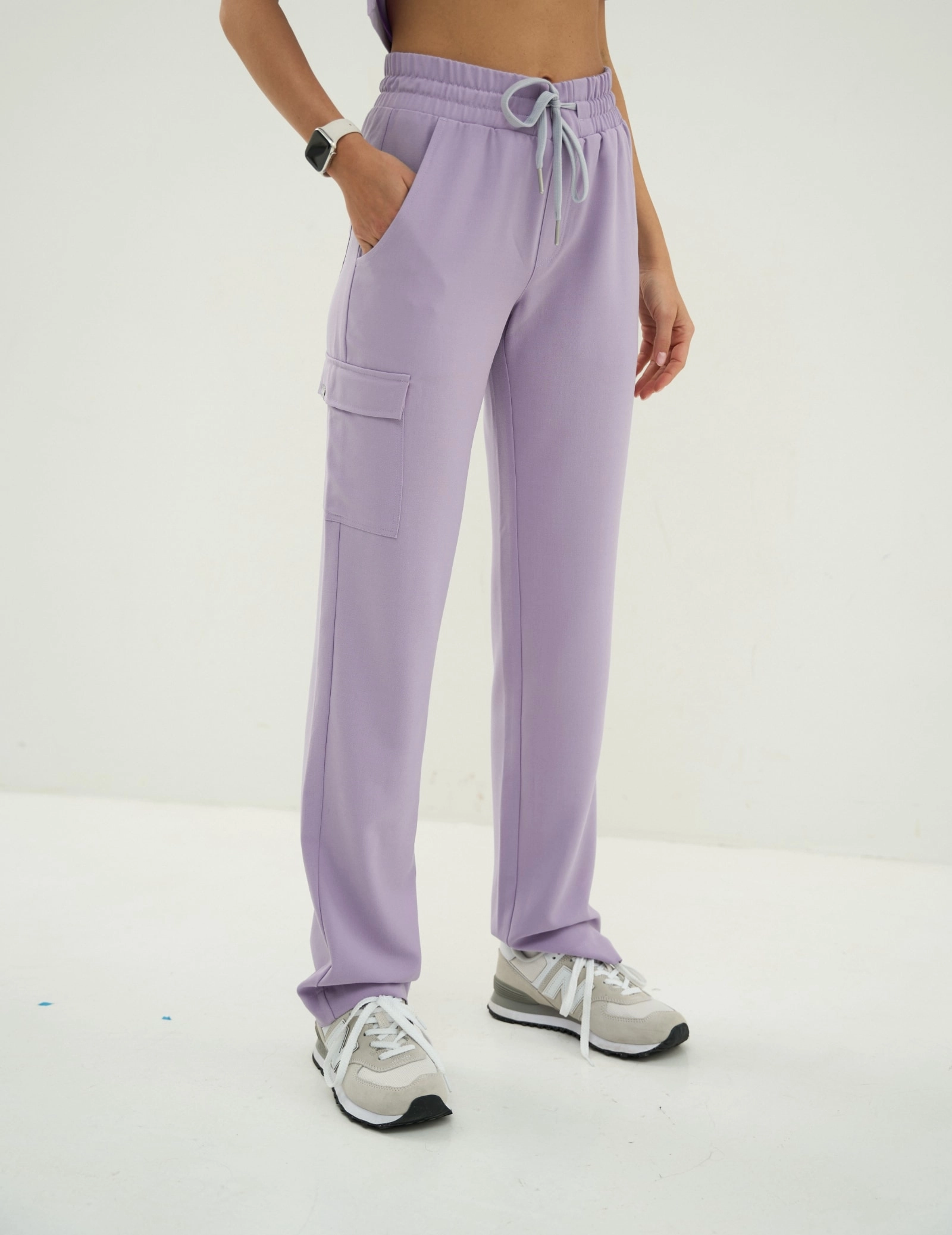 Pantaloni Medici Donna Yoga - PURPLE HEATHER