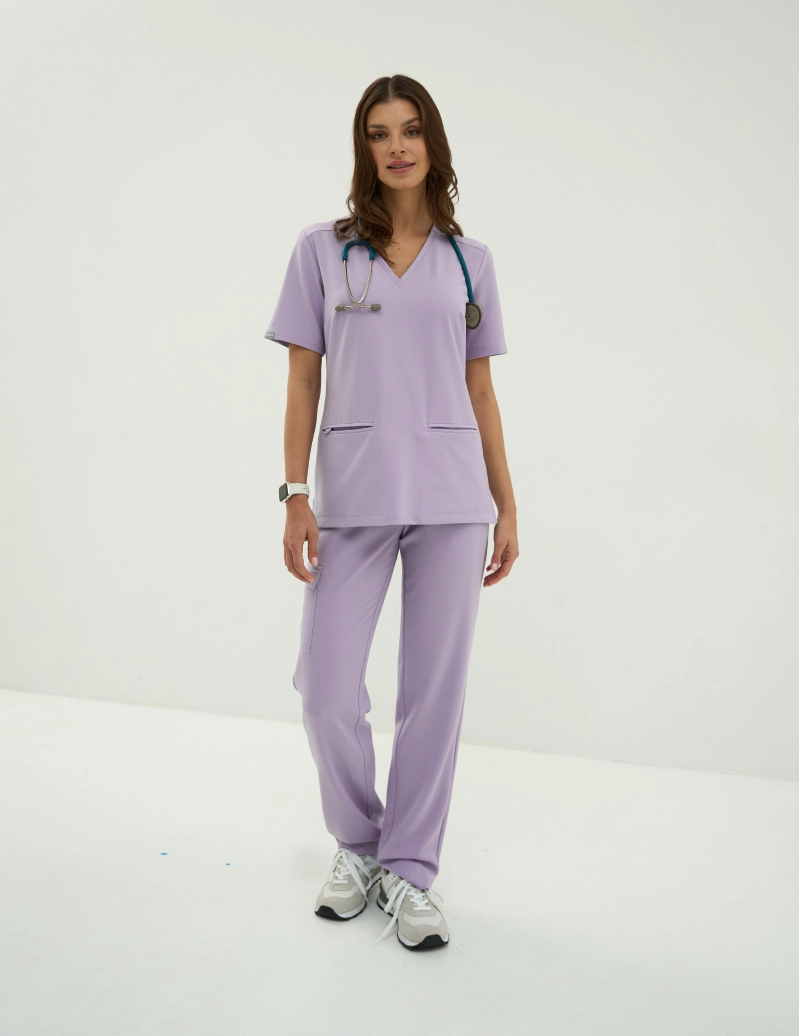 Pantaloni Medici Donna Yoga - PURPLE HEATHER