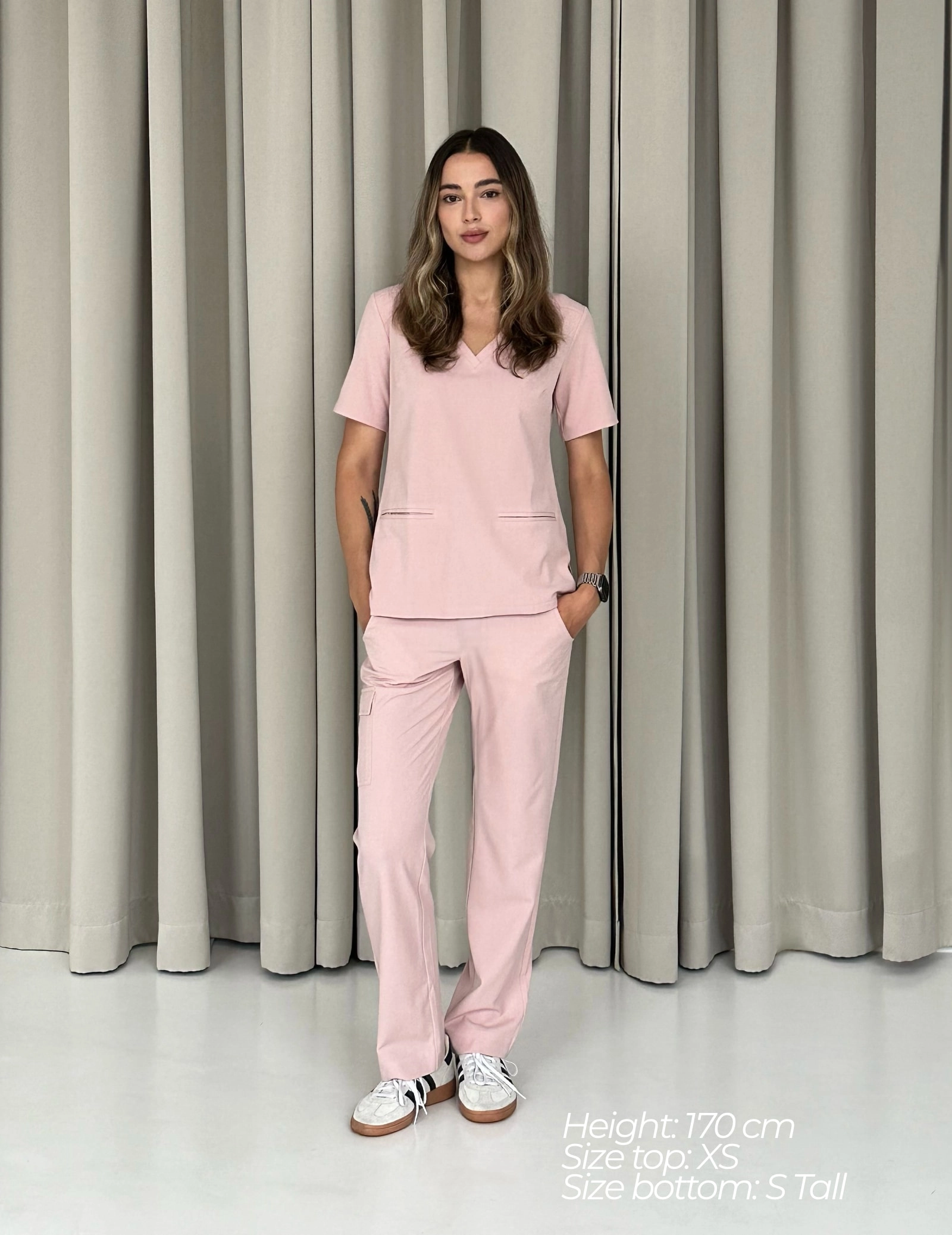 Pantaloni Medici Donna Yoga - Dusty Rose