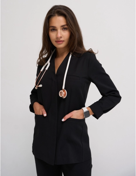 Camice Medico Donna NELLA - TRUE BLACK