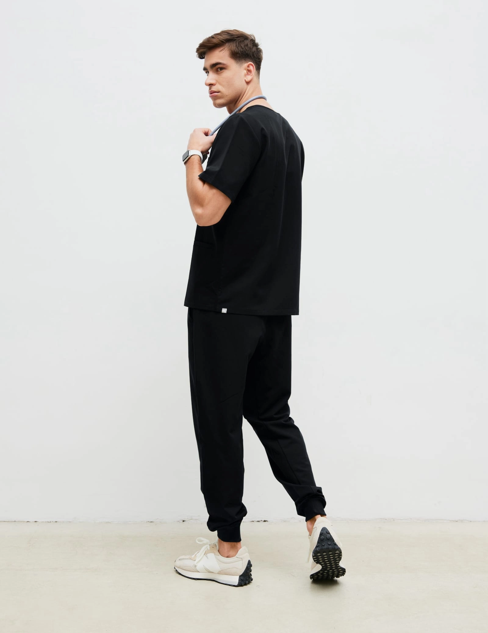 Pantaloni Medici Uomo Jogger - BLACK