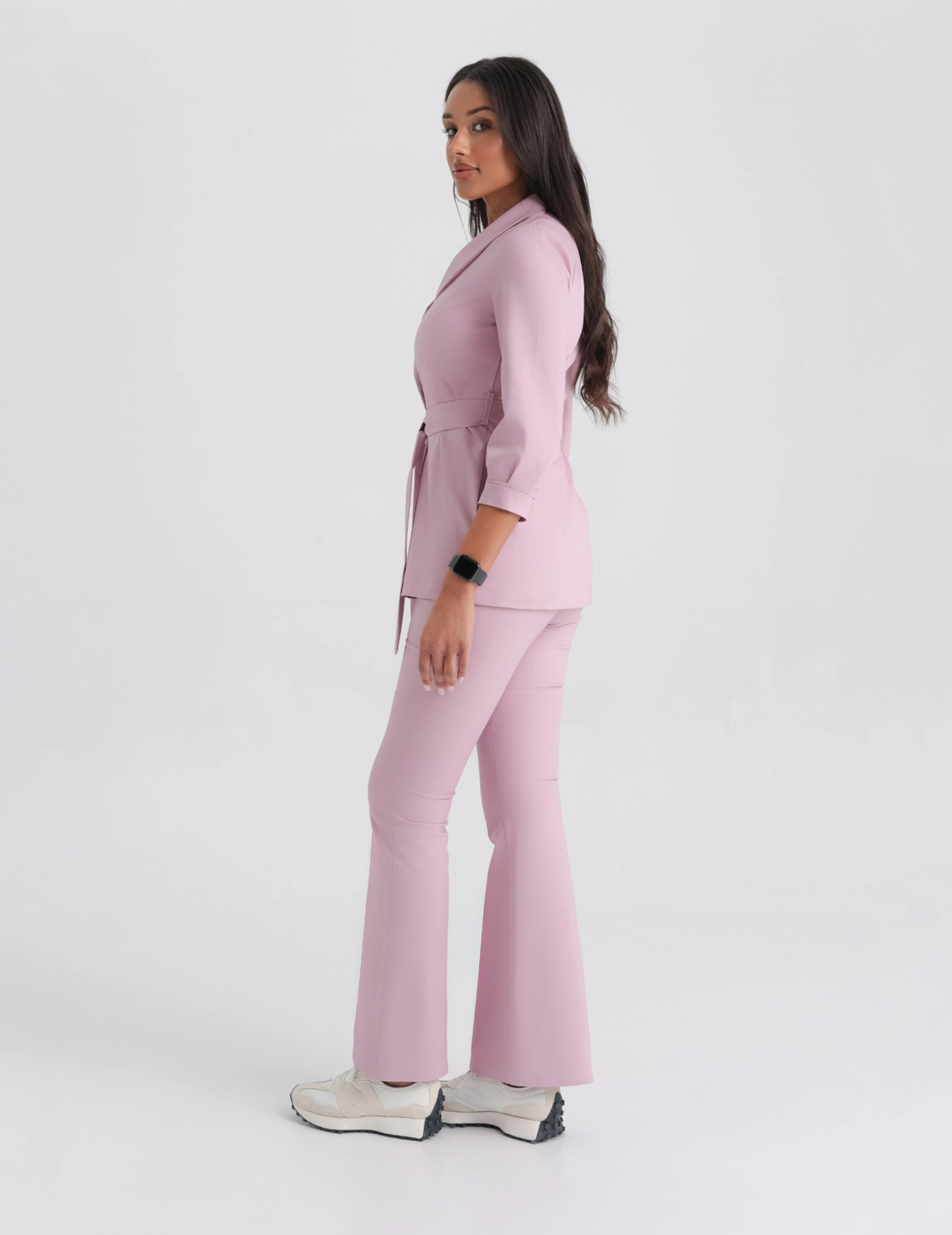 Pantaloni Medici Donna Flare – FRENCH PINK