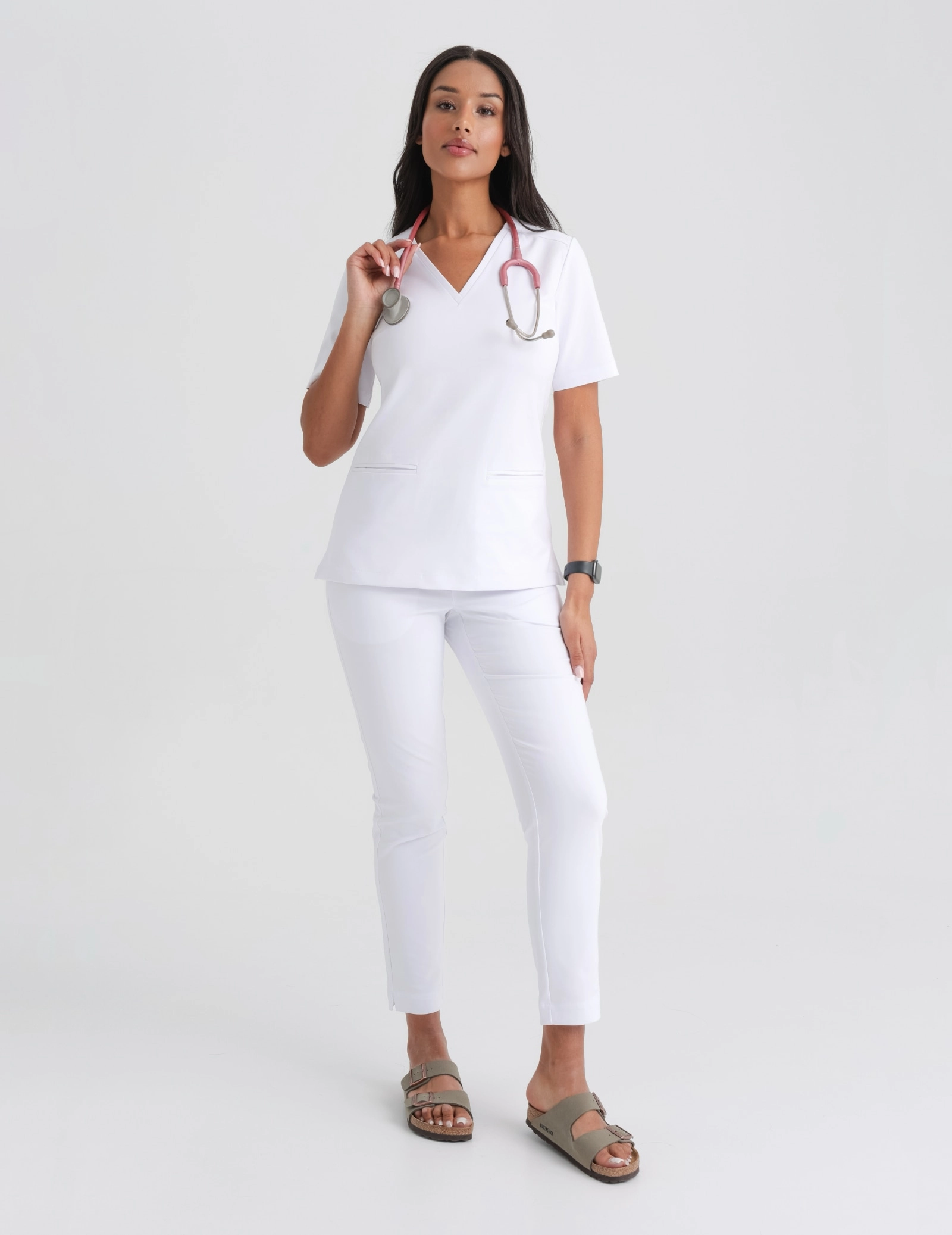Pantaloni Medici Donna Basic - WHITE
