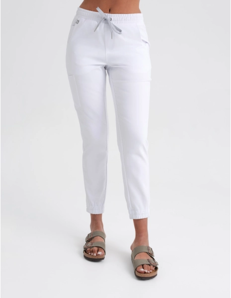Pantaloni Medici Donna Jogger - WHITE