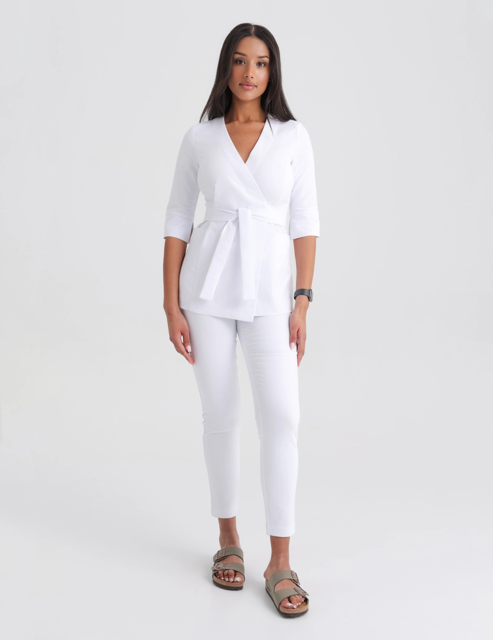 Pantaloni Medici Donna Slim Fit – WHITE