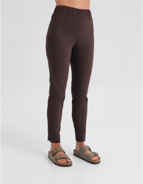 Pantaloni Medici Donna Slim Fit - ESPRESSO