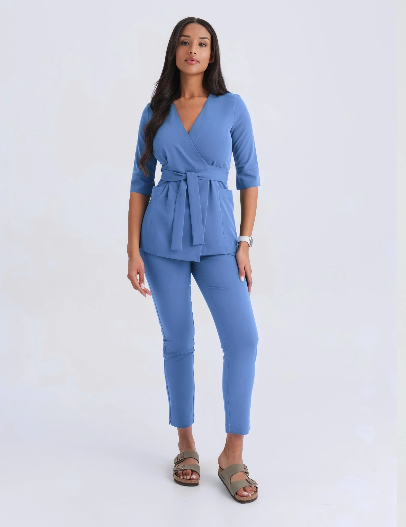 Casacca Medica con Lacci Rosalie - MARINA BLUE