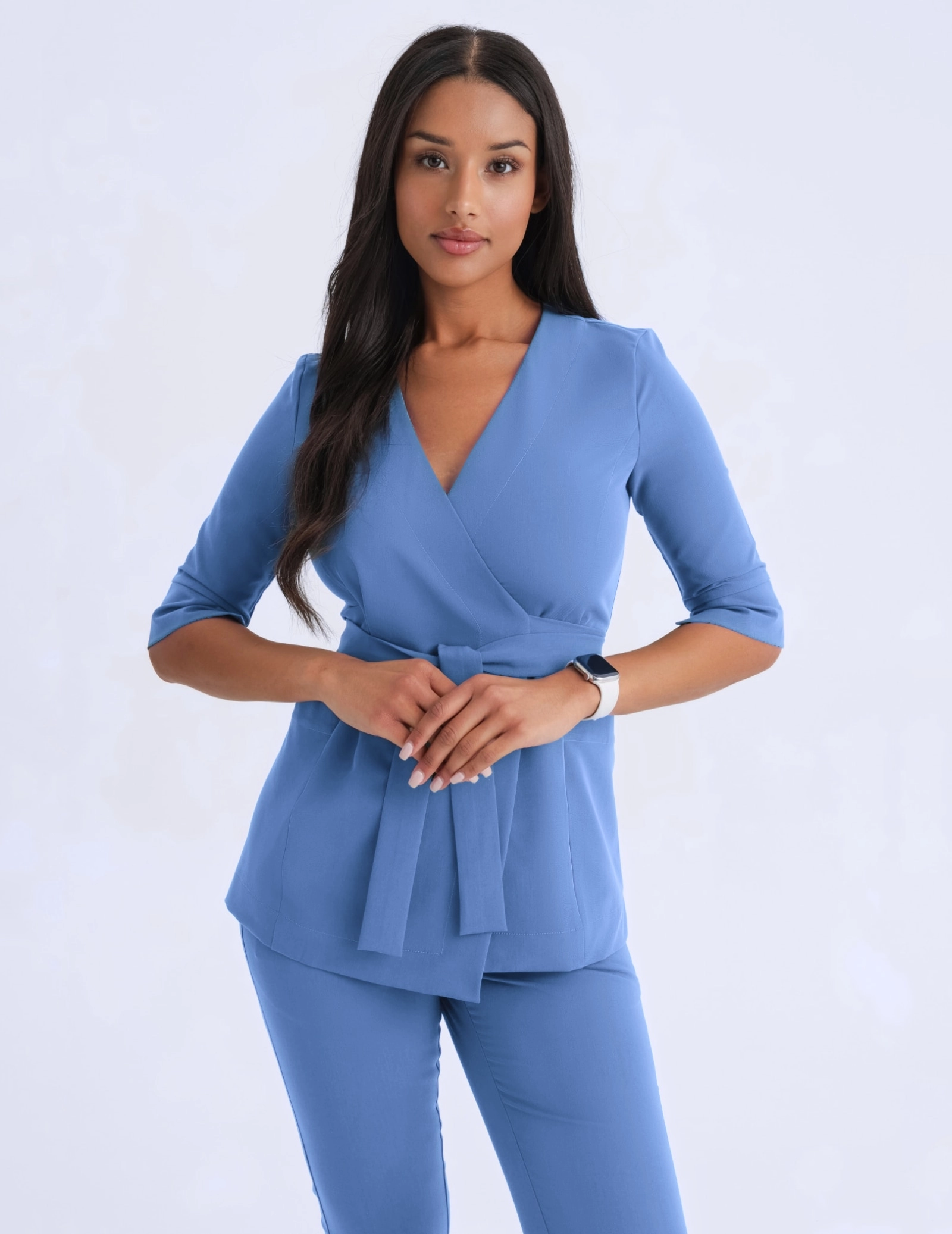 Casacca Medica con Lacci Rosalie - MARINA BLUE