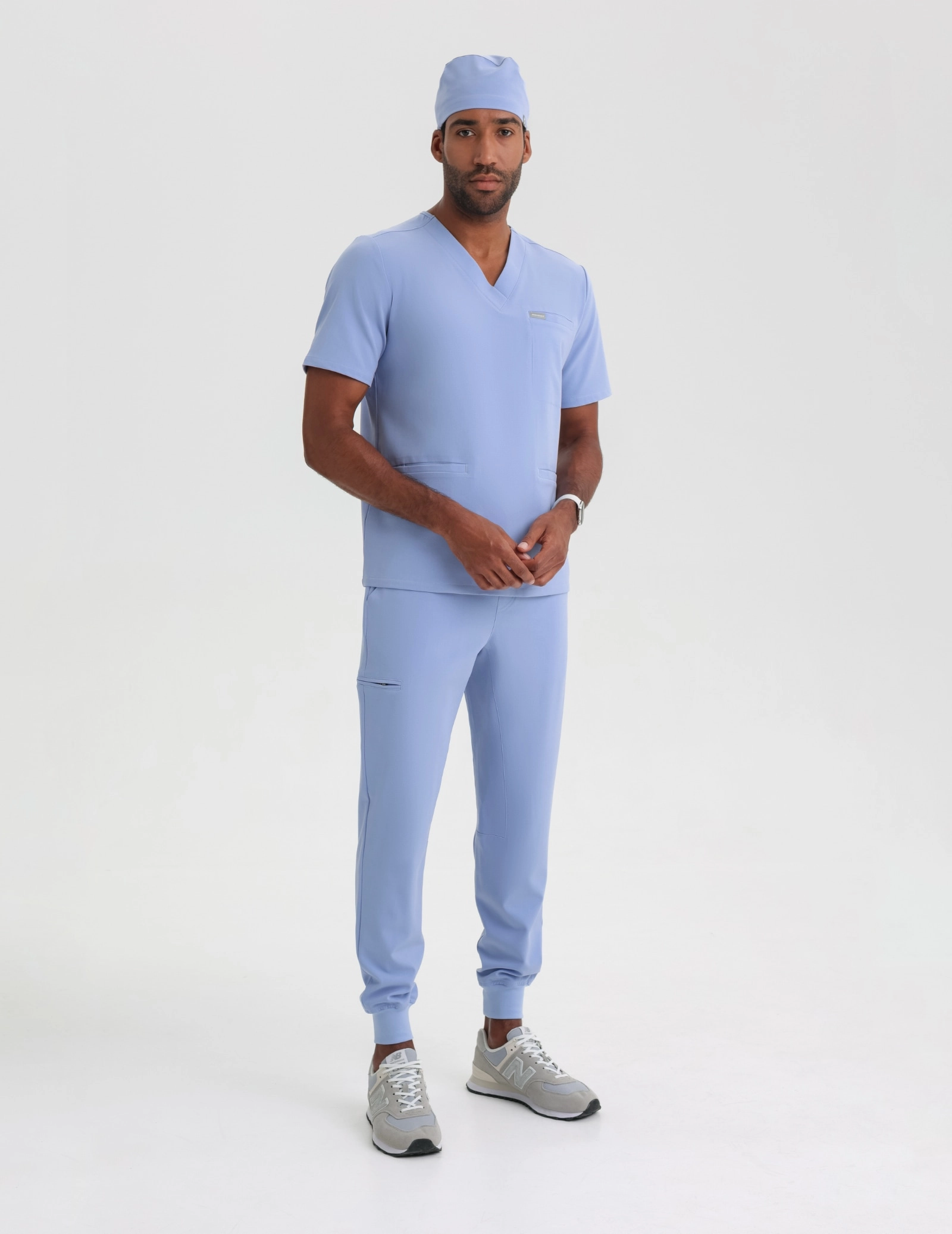 Pantaloni Medici Uomo Jogger - CEIL BLUE