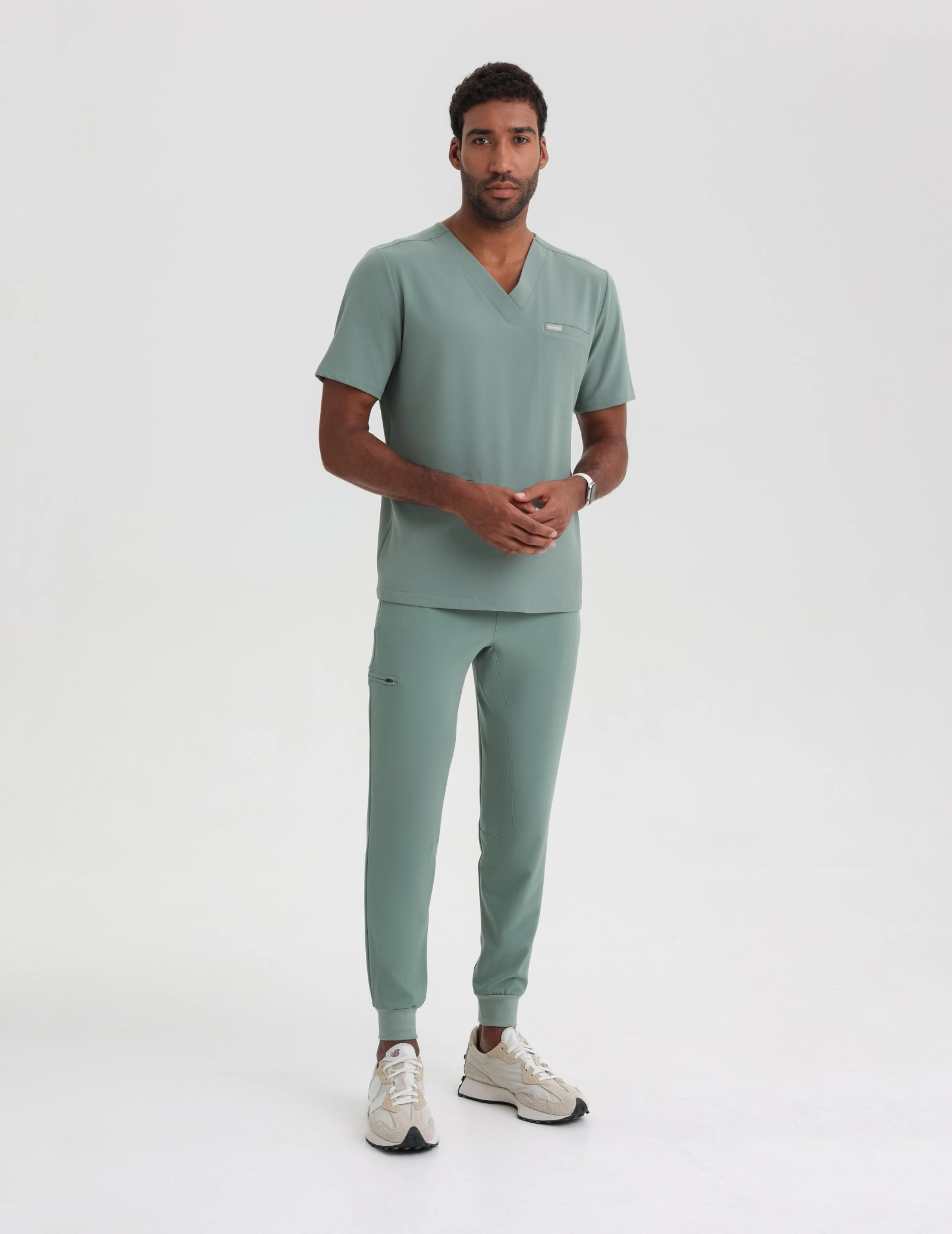 Spodnie Joggery Męskie - DUSTY GREEN