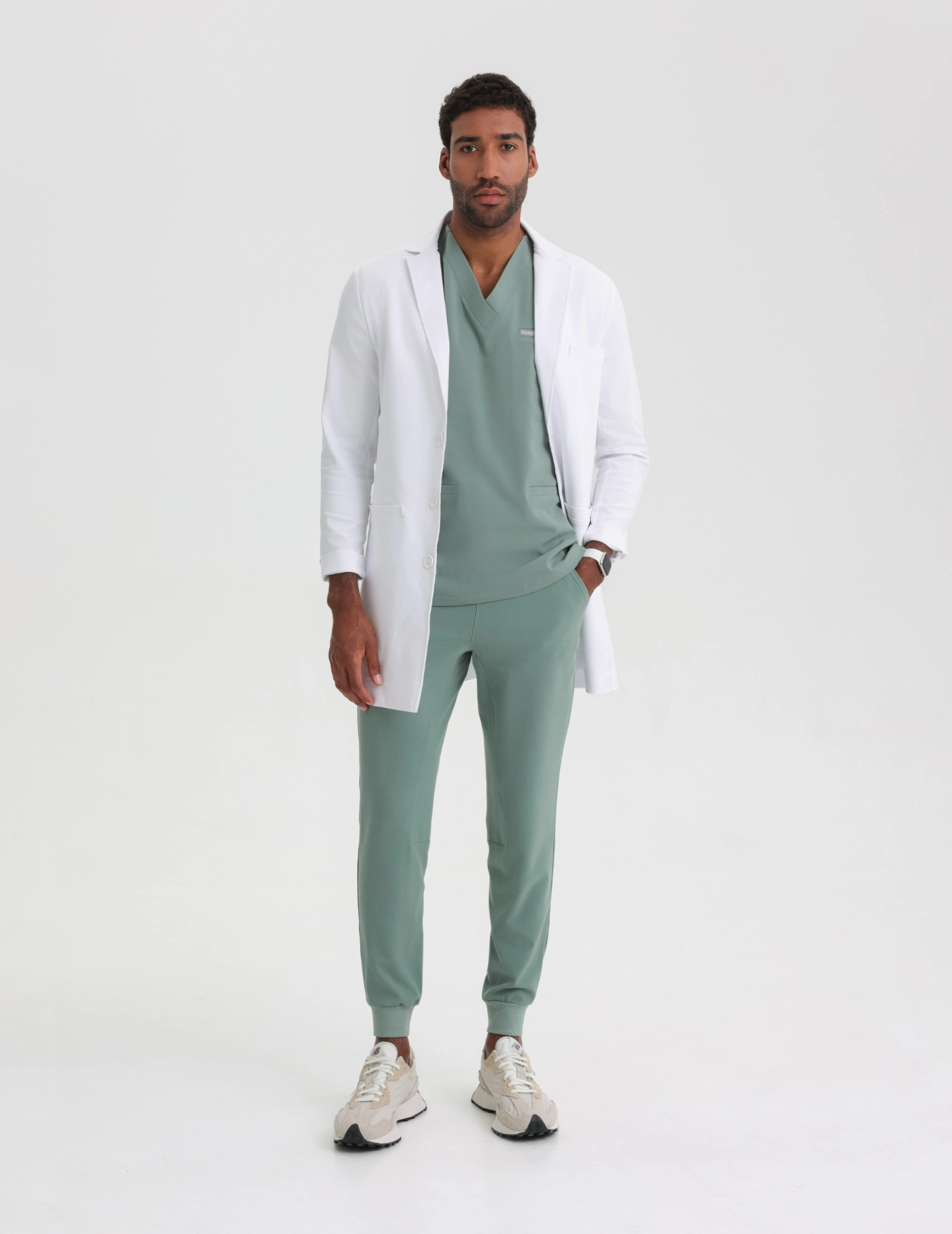 Spodnie Joggery Męskie - DUSTY GREEN