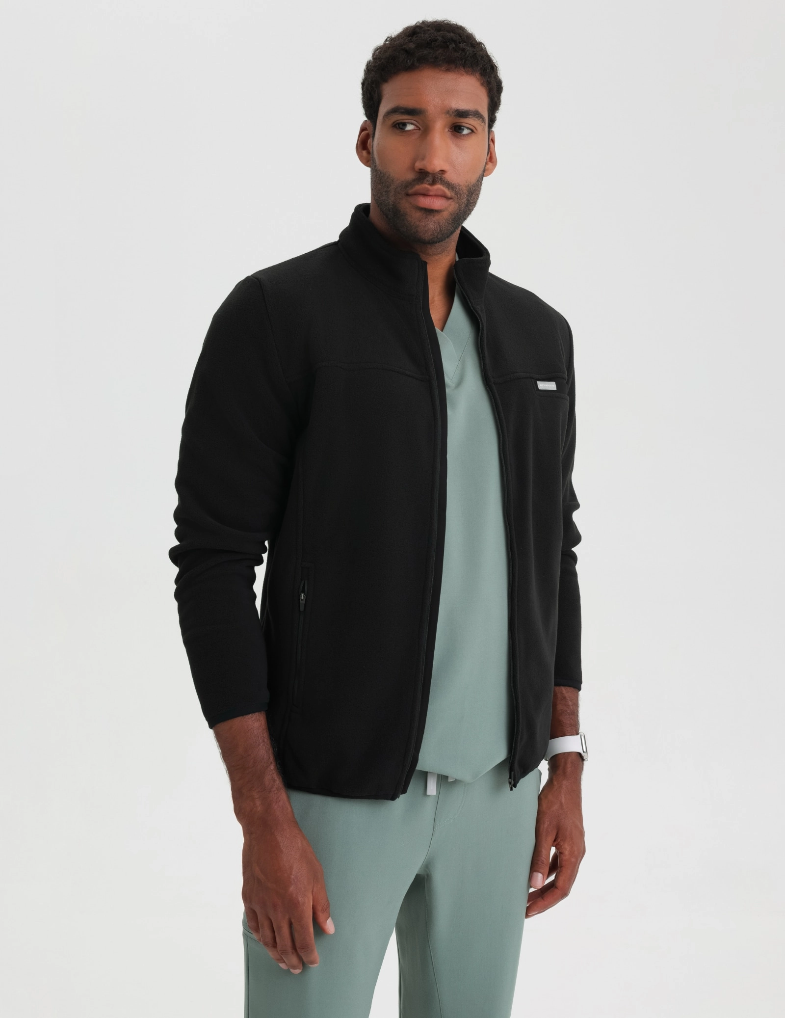 Giacca in Pile Uomo COZY HEAT - BLACK