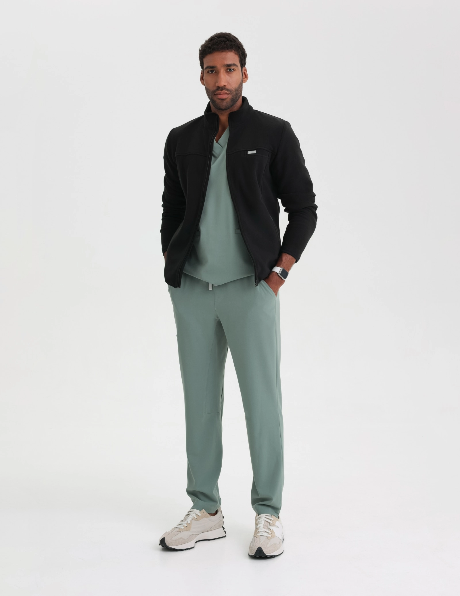 Giacca in Pile Uomo COZY HEAT - BLACK