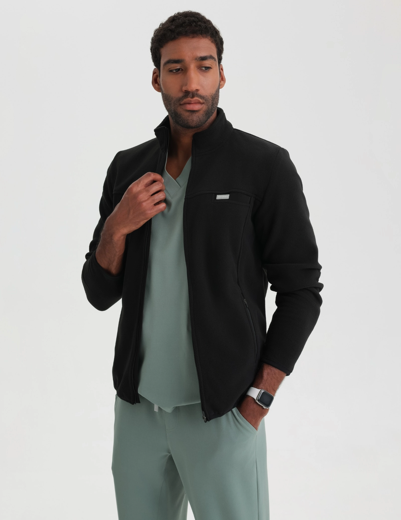 Giacca in Pile Uomo COZY HEAT - BLACK