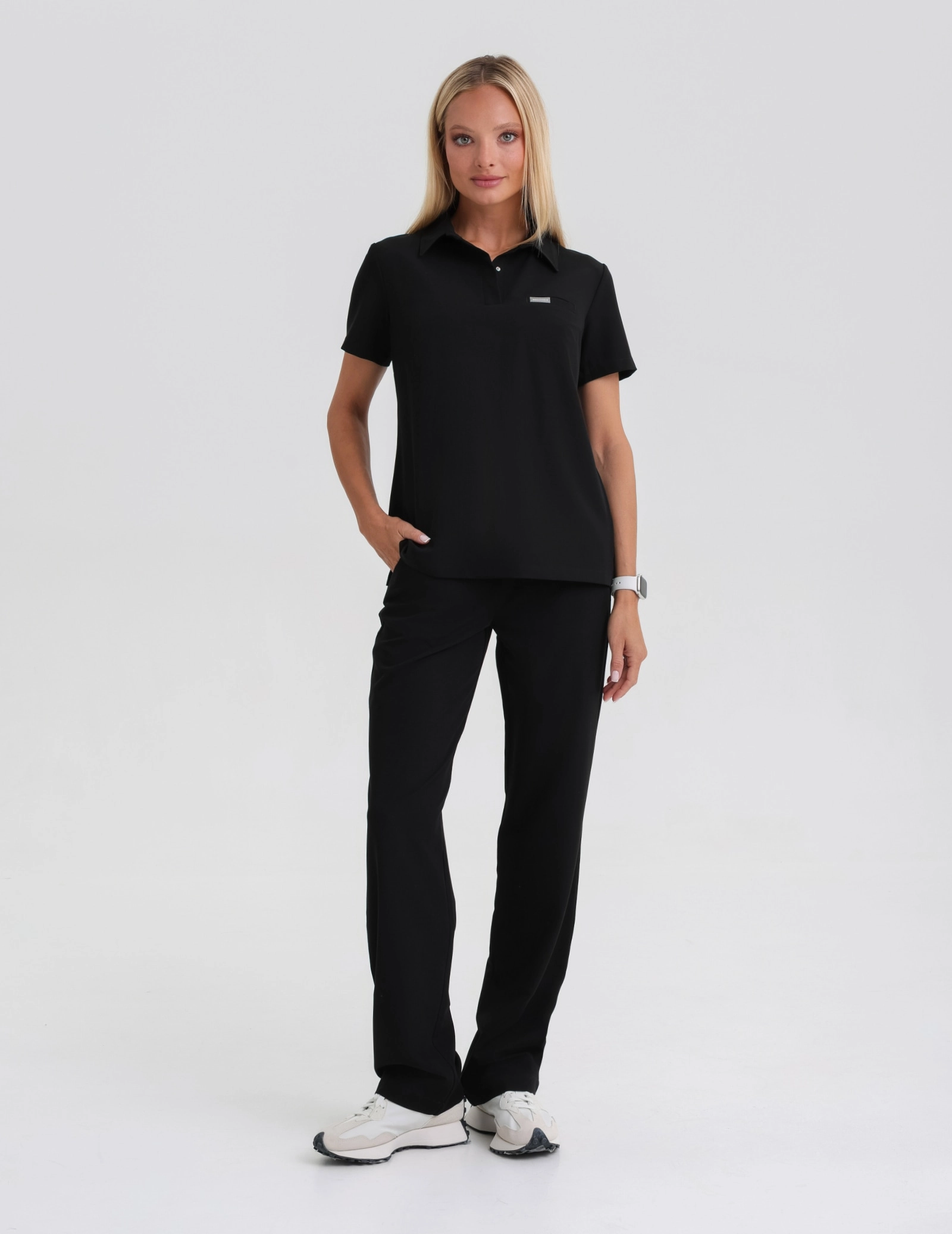 Casacca Medica Polo - BLACK